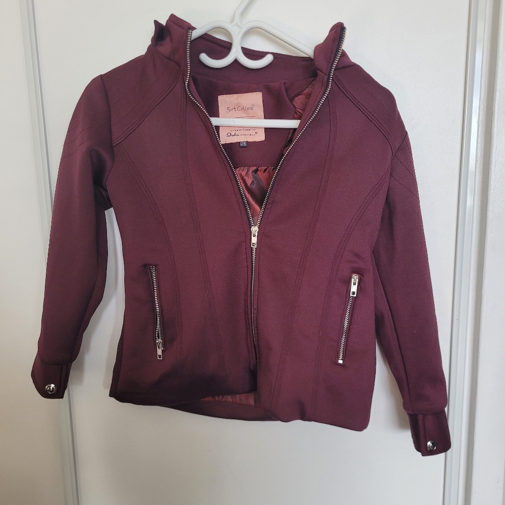 Fort Collins Burgundy Jacket Size 28